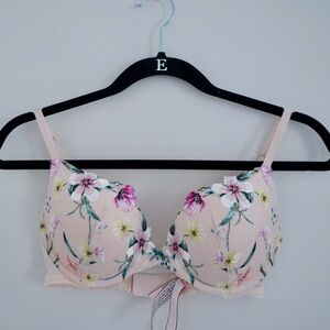 Floral Embroidered Bra